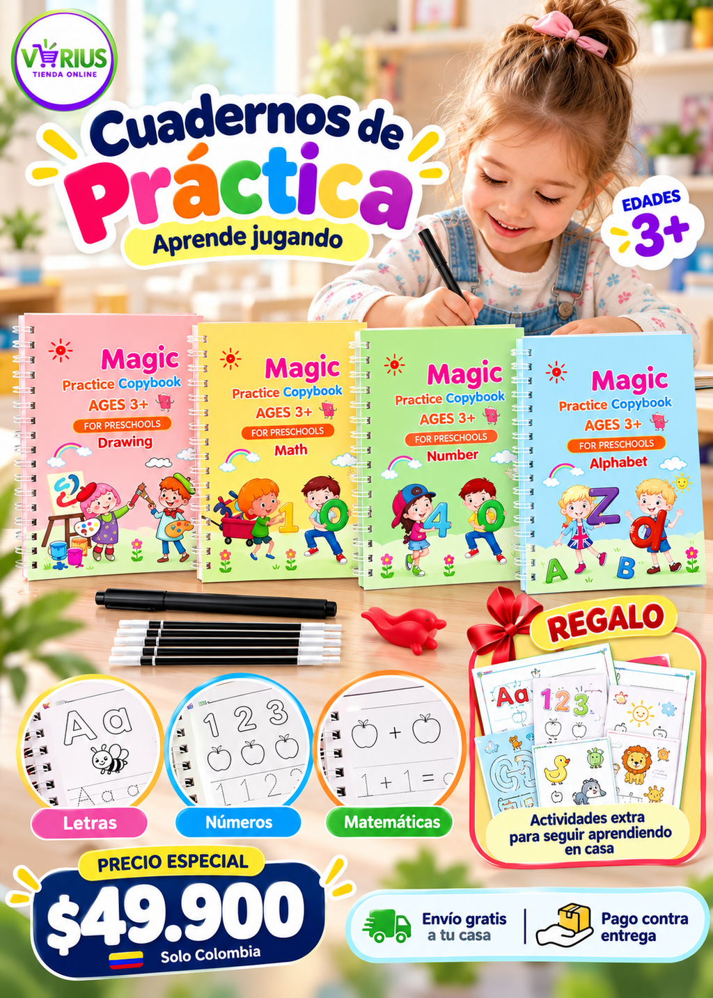 SET DE 4 LIBROS MAGICOS