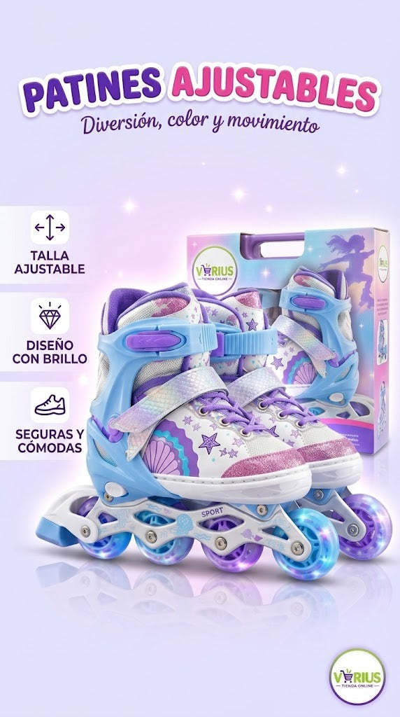 Patines Ajustables con Luces LED