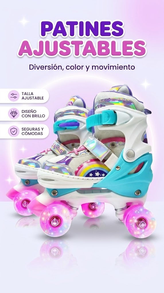 Patines Ajustables con Luces LED