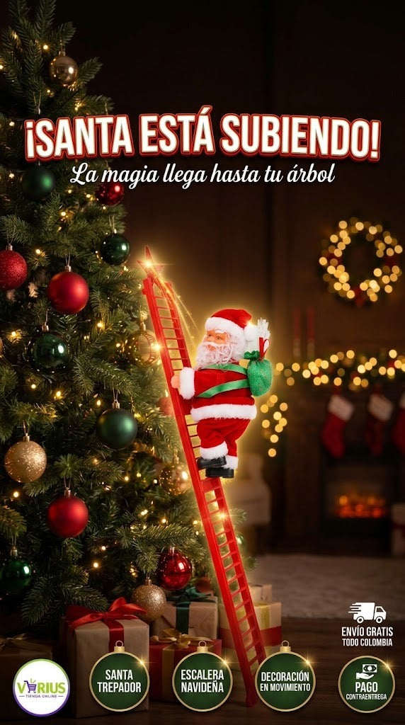 papa noel escalador