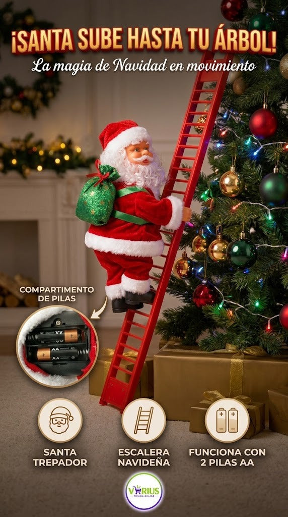 papa noel escalador