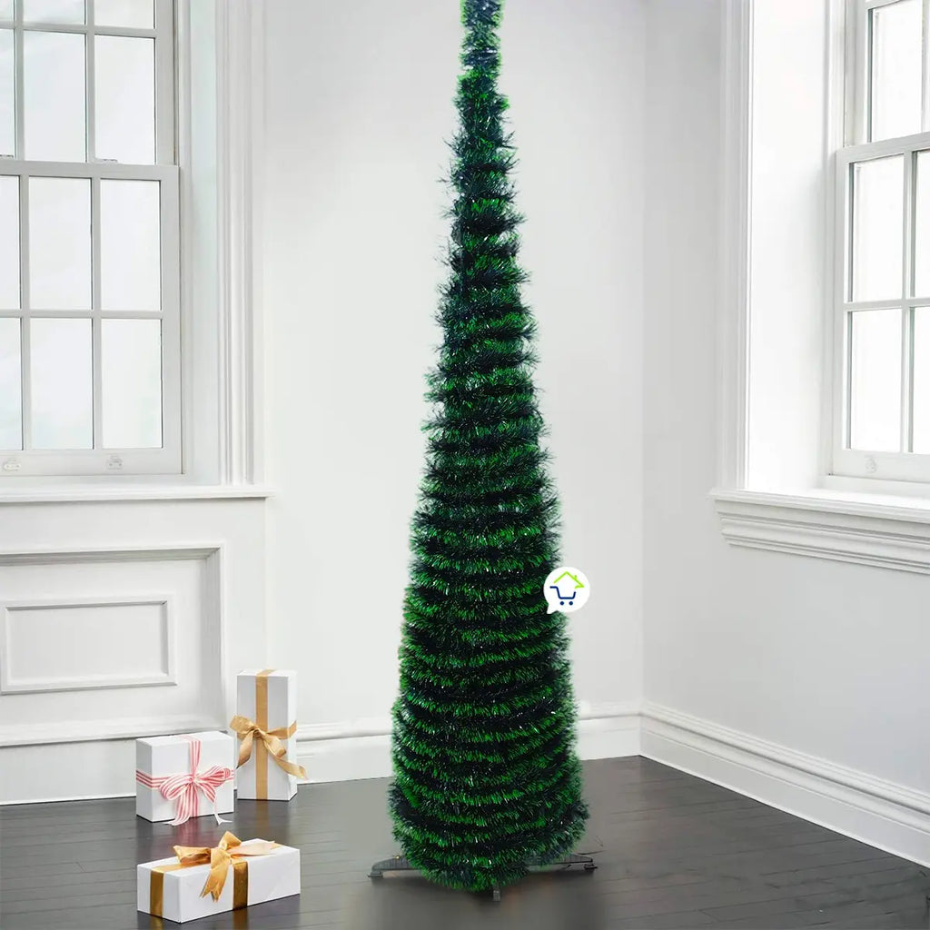 ARBOL DE NAVIDAD PLEGABLE + LUCES