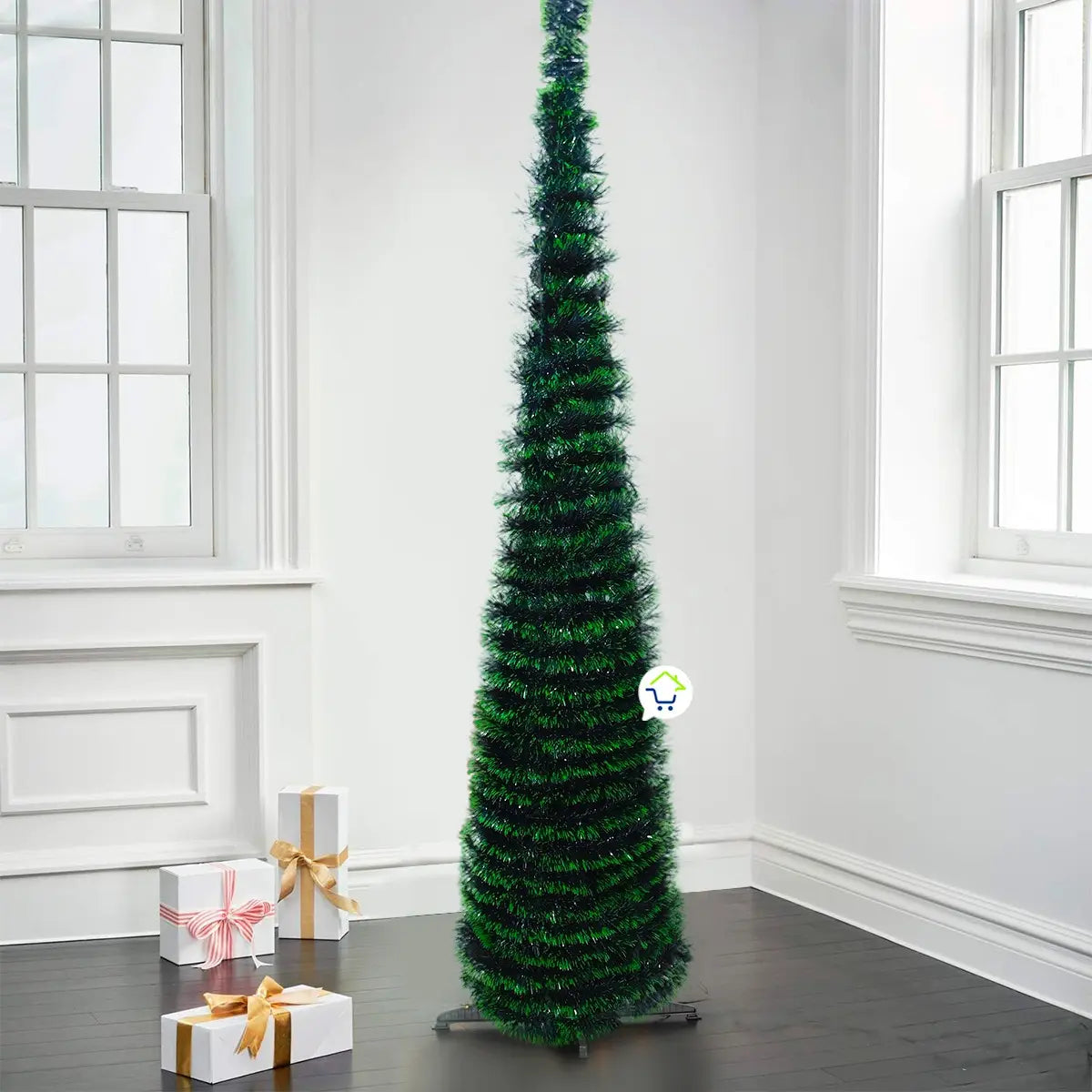 ARBOL DE NAVIDAD PLEGABLE + LUCES