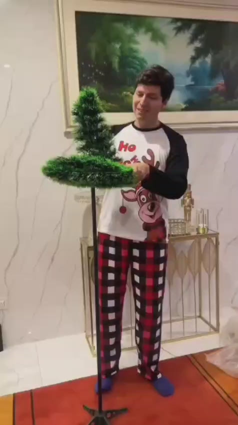 ARBOL DE NAVIDAD PLEGABLE + LUCES